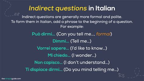 Italian Question Words and How to Use Them .